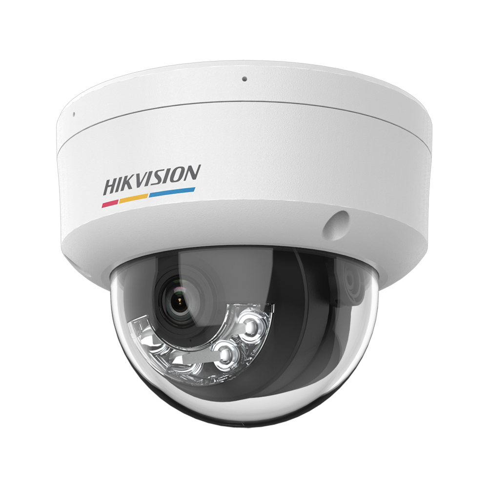 HIKVISION DS-2CD1147G3H-LIU(4mm) - Hikvision cámara IP Domo gama VALUE ColorVu3.0 - Resolución 4 MPx | PoE IEEE802.3af - ColorVu3.0: imagen a color HikAI-ISP F1.0 1/1.8" - 4 mm | Micrófono | Luz híbrida hasta 30m - Detección de movimiento 3.0 - IP67