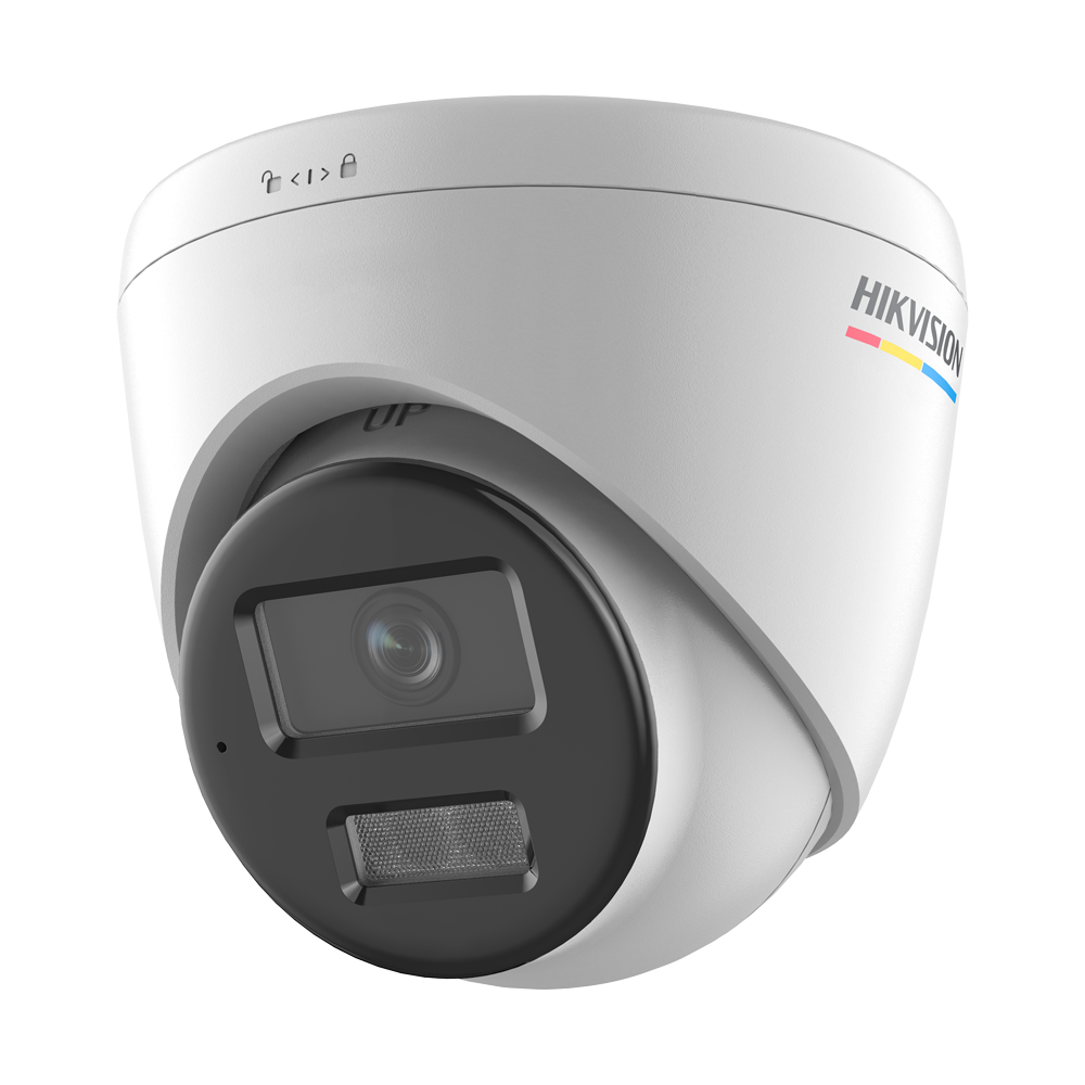 HIKVISION DS-2CD1327G3-LIU(2.8mm) - Cámara Turret IP gama VALUE - Resolución 2 Mpx (1920x1080) | Lente 2.8 mm - IR 30 m | Luz blanca 30 m | Micrófono integrado - ColorVu 3.0: imagen a color 24 horas - Detección de movimiento 2.0 - 120 dB WDR | PoE | Grado - imagen 1
