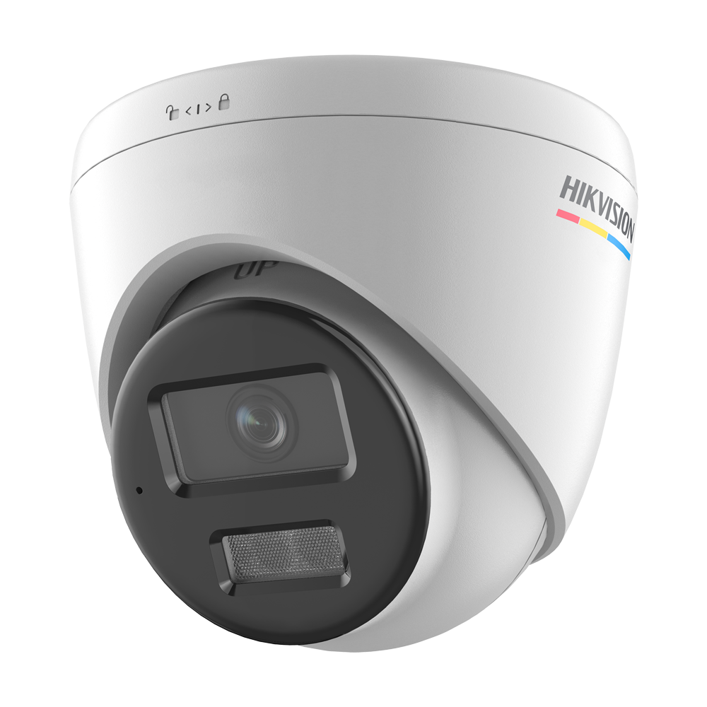 HIKVISION DS-2CD1347G3-LIU(2.8mm) - Cámara Turret IP gama VALUE - Resolución 4 Mpx (2560x1440) | Lente 2.8 mm - IR 30 m | Luz blanca 30 m | Micrófono integrado - ColorVu 3.0: imagen a color 24 horas - Detección de movimiento 3.0 - 120 dB WDR | PoE | Grado - imagen 1