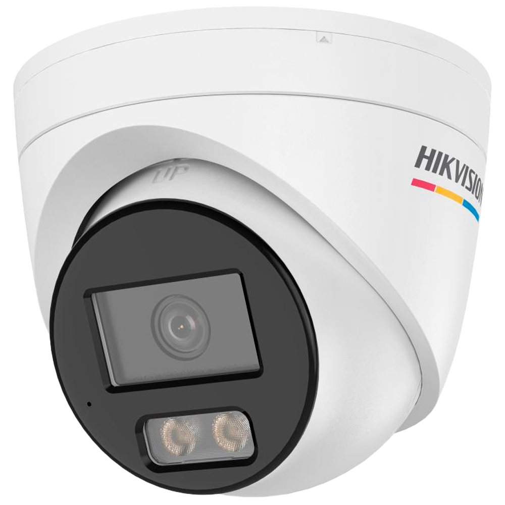 HIKVISION DS-2CD1347G3H-LIUF(2.8mm) - Hikvision cámara IP Turret gama VALUE ColorVu3.0 - Resolución 4 MPx | PoE IEEE802.3af - ColorVu3.0: imagen a color HikAI-ISP F1.0 1/1.8" - 2.8 mm | Micrófono | Luz híbrida hasta 30m - Detección de movimiento 3.0