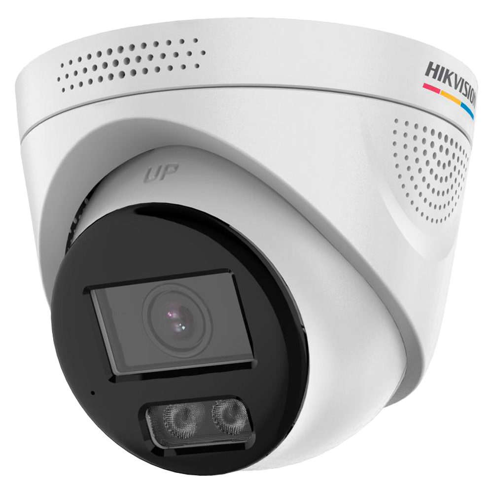 HIKVISION DS-2CD1347G3H-LIUF/SL(2.8mm) - Hikvision cámara IP Turret gama VALUE ColorVu3.0 - Resolución 4 MPx | PoE IEEE802.3af - ColorVu3.0: imagen a color HikAI-ISP F1.0 1/1.8" - 2.8 mm | Micrófono | Luz híbrida hasta 30m - Detección de movimiento 3