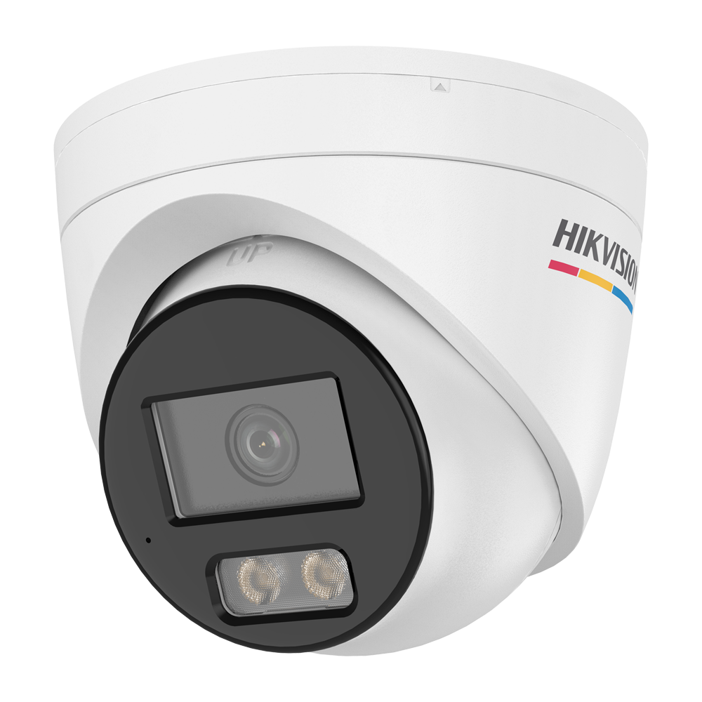 HIKVISION DS-2CD1347G3H-LIU(4mm) - Hikvision cámara IP Turret gama VALUE ColorVu3.0 - Resolución 4 MPx (2560x1440) - ColorVu3.0: imagen a color HikAI-ISP F1.0 1/1.8" - 4 mm | Micrófono | Luz híbrida hasta 30m - Detección de movimiento 3.0 - IP67 | Po - imagen 1