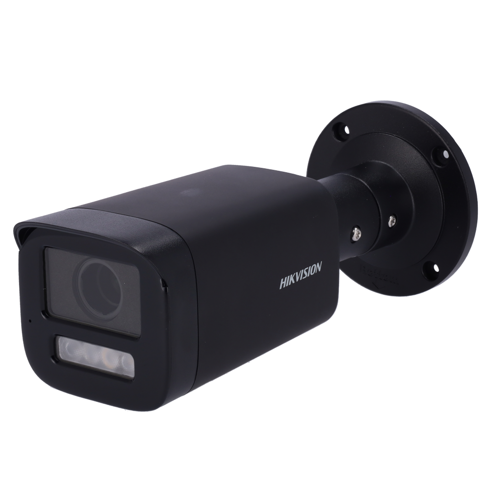 HIKVISION DS-2CD1643G2-LIZSU(2.8-12mm)/BLACK - Cámara Bullet IP Hikvision VALUE - Resolución 4 Megapíxel (2560x1440) - Lente motorizada 2.8~12 mm - Luz híbrida alcance 50 m | PoE | IP67 - Micrófono integrado | Alarmas | Audio - Detección de movimiento 2.0