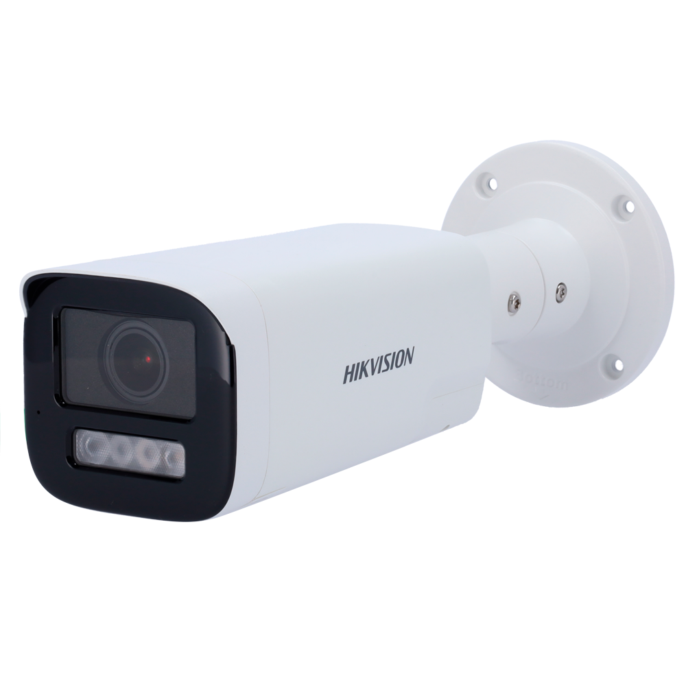 HIKVISION DS-2CD1663G2-LIZSU/SL(2.8-12mm) - Cámara Bullet IP Hikvision VALUE - Resolución 6 Megapíxel (3200x1800) - Lente motorizada 2.8~12 mm - Luz híbrida 50 m | Alarma y flash disuasorio - Micrófono integrado | Alarmas | MicroSD - Detección de movimien