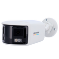 HIKVISION DS-2CD1T67G2HP-LIUF/SRB(2.8mm) - Cámara Bullet IP gama Value - Resolución 6 Mpx (3632x1632) - Lente dual 2.8 mm visión panorámica - Luz híbrida alcance 30 m | ColorVu - Micrófono integrado | Sirena y flash rojo/azul - Detección movimiento 2.0 |
