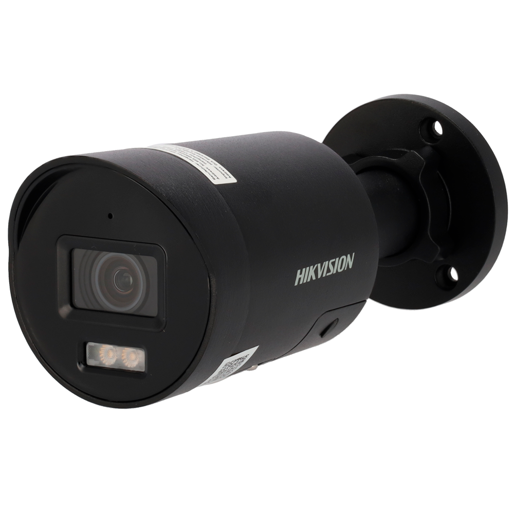 HIKVISION DS-2CD2047G2H-LIU/SL(2.8)/eF//BLACK - Hikvision - Cámara Bullet IP gama PRO - Resolución 4 Megapíxel (2688x1520) - Lente 2.8 mm | ColorVu | Micrófono y altavoz - Luz híbrida 40 m | Face Capture - Detección de movimiento 2.0 | AcuSense | Negro