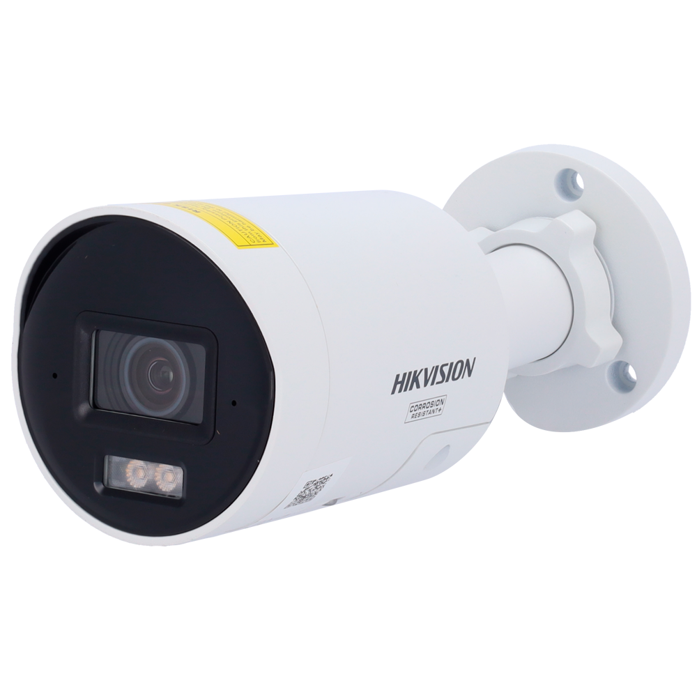 HIKVISION DS-2CD2047G3-LI2UY/SL(2.8mm) - Hikvision cámara IP Bullet gama PRO ColorVu3.0 - Resolución 4 MPx | PoE IEEE802.3at - ColorVu3.0: imagen a color HikAI-ISP F1.0 1/1.8" - 2.8 mm | Micrófono dual | Luz híbrida hasta 40m - AcuSense3.0 | Sirena y