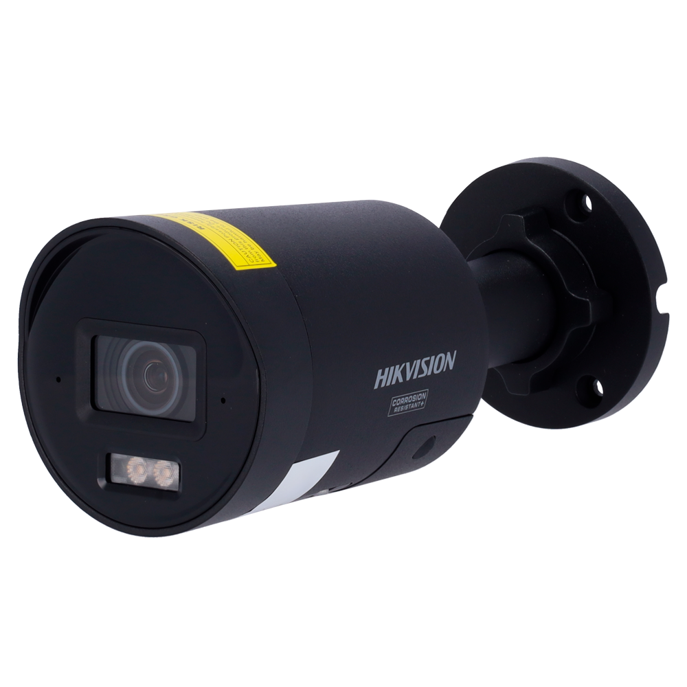 HIKVISION DS-2CD2047G3-LI2UY/SL(2.8mm)/BLACK - Hikvision cámara IP Bullet gama PRO ColorVu3.0 - Resolución 4 MPx | PoE IEEE802.3at - ColorVu3.0: imagen a color HikAI-ISP F1.0 1/1.8" - 2.8 mm | Micrófono dual | Luz híbrida hasta 40m - AcuSense3.0 | Si