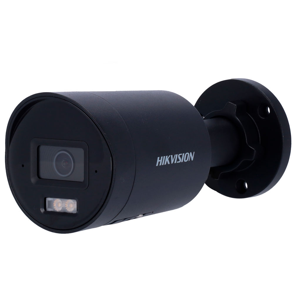 HIKVISION DS-2CD2063G2-LI2U(2.8mm)(BLACK) - Hikvision - Cámara Bullet IP gama PRO - Resolución 6 Megapíxel (3200x1800) - Lente 2.8 mm | Micrófono dual en array - Luz híbrida alcance 40 m | MicroSD - Detección de movimiento 2.0 | AcuSense | PoE - imagen 1