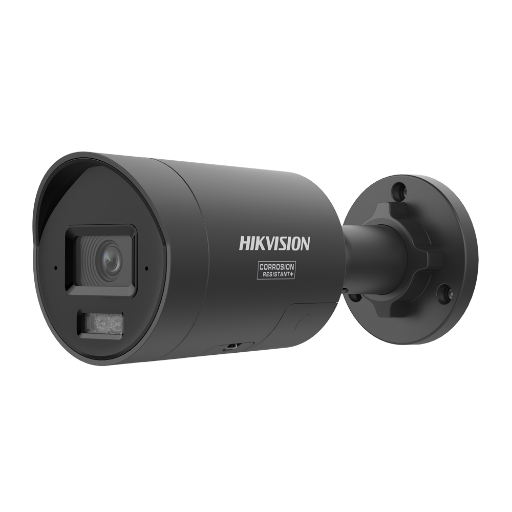 HIKVISION DS-2CD2067G3-LI2UY/SRB(2.8mm)/BLACK - Hikvision cámara IP Bullet gama PRO ColorVu3.0 - 6 Mpx (3200x1800) | Lente 2.8 mm - Luz híbrida hasta 40 m | Luz policial - ColorVu3.0: imagen a color HikAI-ISP F1.0 1/1.8" - Micrófono y altavoz integra