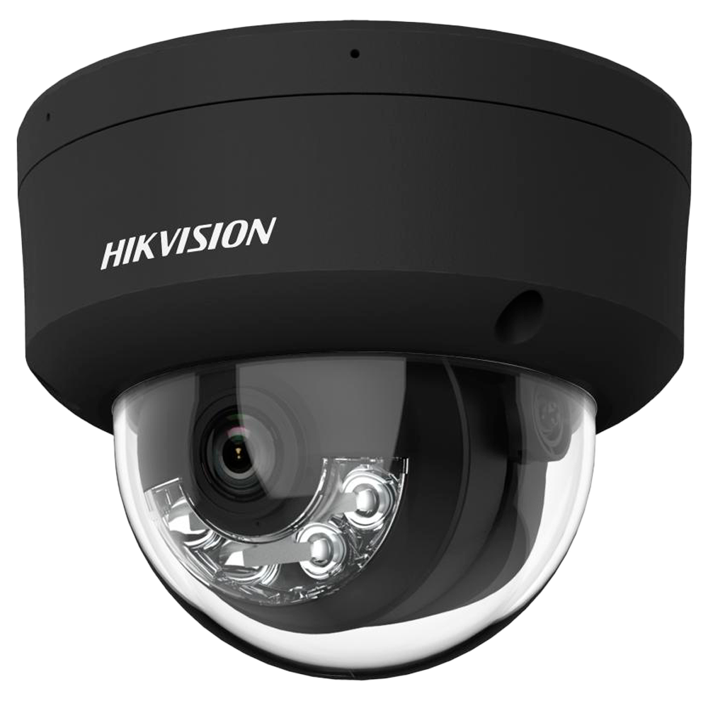 HIKVISION DS-2CD2147G2H-LISU(2.8mm)/eF//BLACK - Hikvision Cámara Domo IP gama PRO - 4 MP | Lente 2.8 mm | Micrófono dual en array - Audio | Alarmas | Detección de Movimiento 2.0 - AcuSense: clasificación de humanos y vehículos - Luz híbrida 30 m | Reconoc