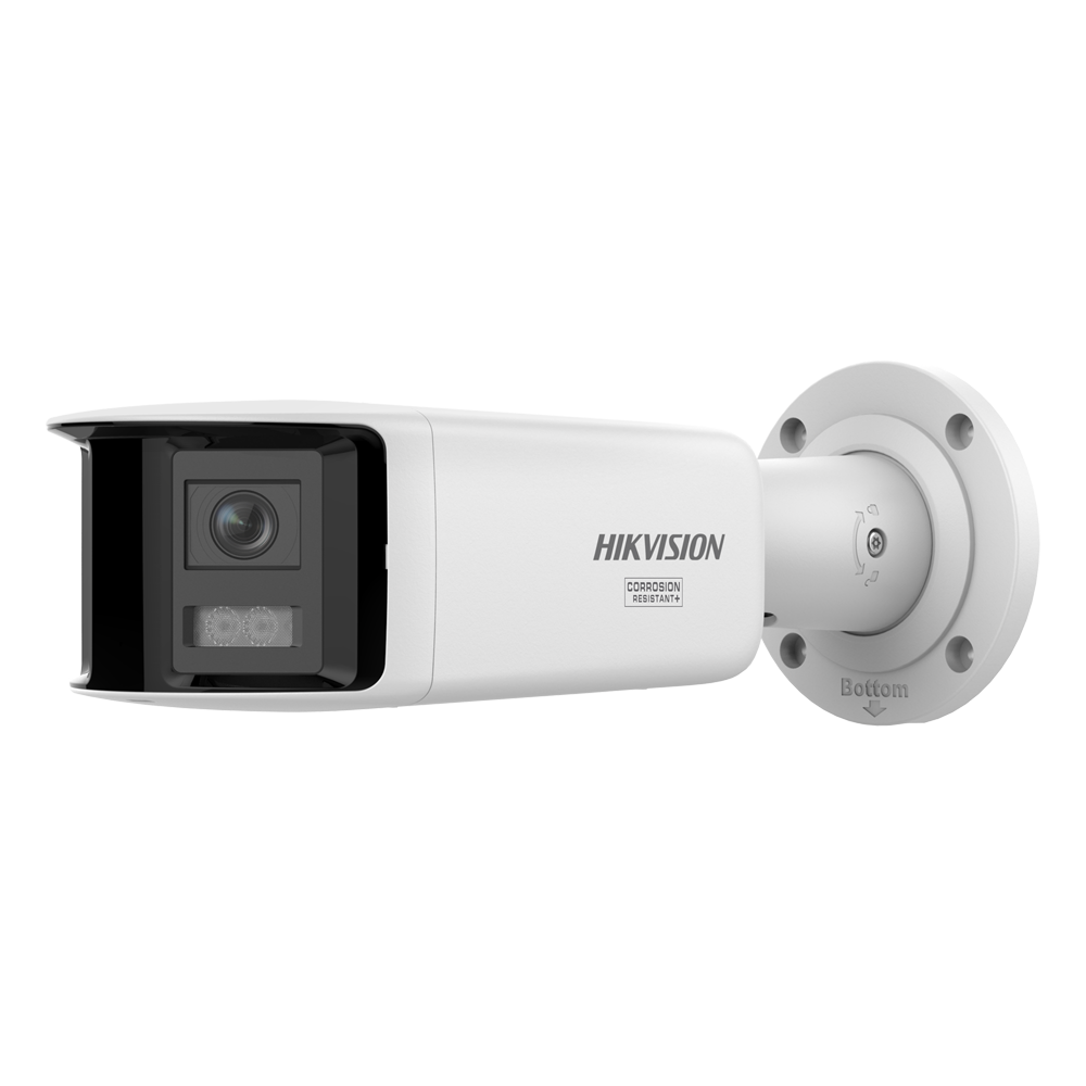 HIKVISION DS-2CD2T87G3P-LIS2UY/SRB(180°) - Hikvision cámara IP Bullet gama PRO ColorVu3.0 - Resolución 8 MPx | PoE IEEE802.3at | 180º - ColorVu3.0: imagen a color HikAI-ISP F1.0 1/1.8" - 2.8 mm | Micrófono dual | Luz híbrida hasta 40m - Alarmas | Sir