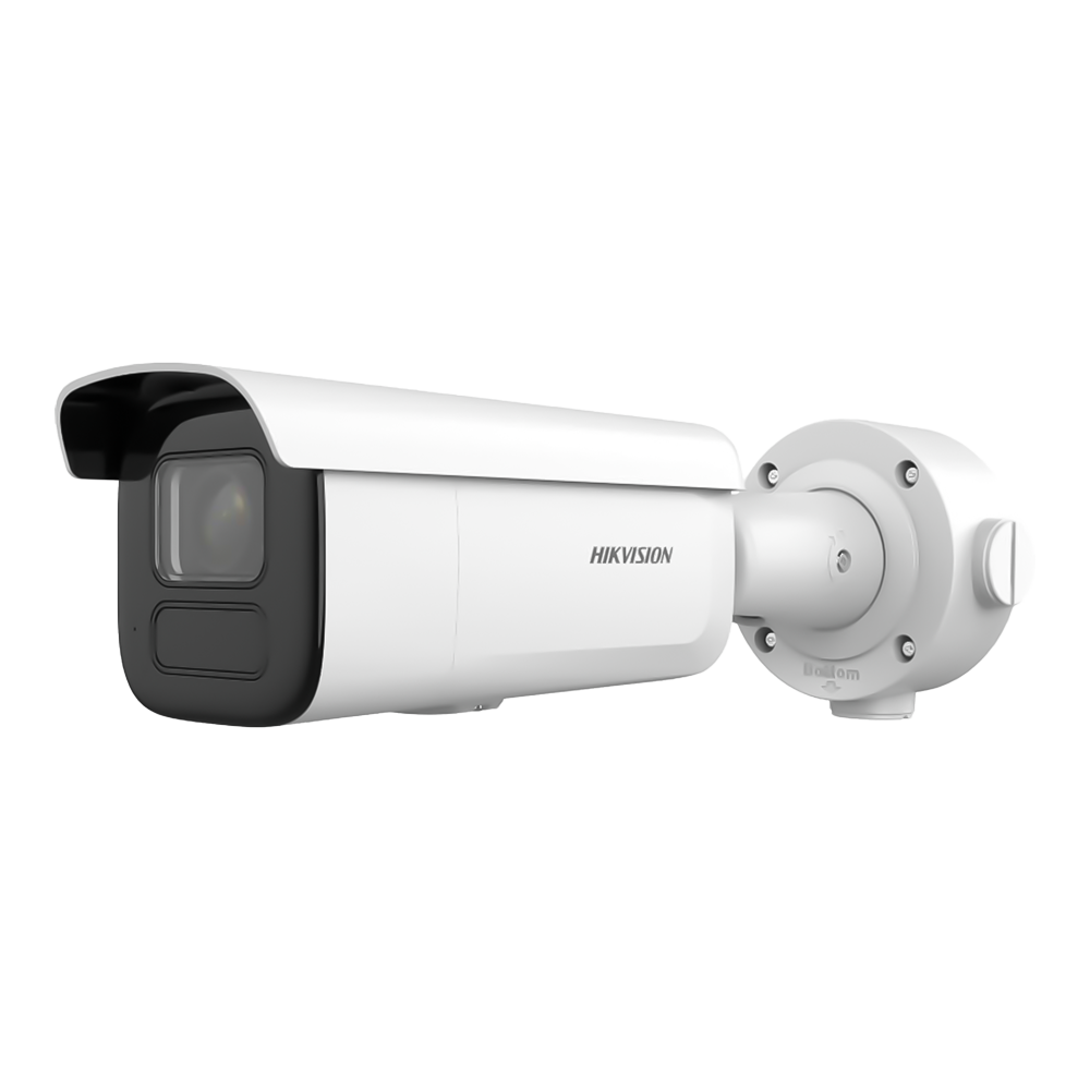 HIKVISION DS-2CD3B46G2T-IZHSY(2.8-12mm)(H)eF - Hikvision Cámara Bullet IP gama SOLUTIONS - Resolución 4 MPx - Lente 2.8~12 mm | PoE+ | IR alcance 60 m - Alarmas | Audio | DarkFighter | WDR (140 dB) - AcuSense | MD 2.0 | Reconocimiento facial - IP67 | IK10 - imagen 1
