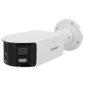 HIKVISION DS-2CD3T87G2P-LSU/SL(4mm)(C) - Hikvision Cámara Panorámica Bullet IP SOLUTIONS - Resolución 8 Megapíxel (5120x1440) - Lente 4 mm | Luz blanca 40 m | ColorVu - Micrófono y altavoz | Sirena y flash disuasorio - Detección de movimiento 2.0 | AcuSen