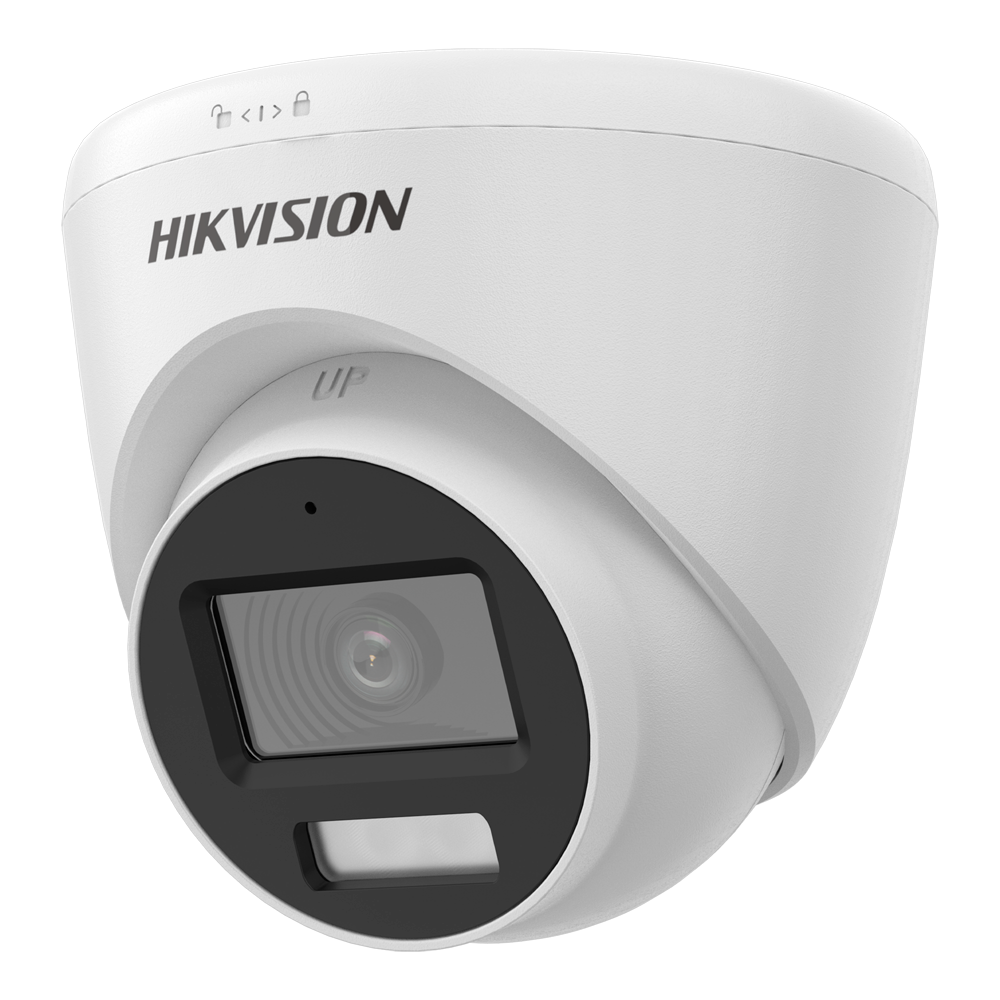 HIKVISION DS-2CE78G0T-LFS(2.8mm) - Hikvision cámara Turret 4en1 Gama VALUE - Resolución 2K (2304x1296) - Lente 2.8 mm - Hybrid Light (IR 40 m, luz blanca 20 m) - Audio sobre coaxial | Micrófono integrado - Impermeable IP67 | Metal
