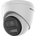HIKVISION DS-2CE78U0T-LXTS(2.8mm) - Cámara Turret HDTVI Gama Value - Lente 2.8 mm | Resolución 8 Mpx (3840x2160) - IR y luz blanca alcance 40 m - Audio bidireccional (micrófono y altavoz) - Sirena y flash policial disuasorios - Grado de protección IP67