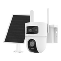 HIKVISION DS-2CFSP8-D/4G(2.8+4mm)/EU - Cámara PTZ IP 4G con panel solar VALUE - Resolución 4 Mpx (2560x1440) - Lente dual 2.8+4 mm | Luz híbrida 30 m - Incluye panel fotovoltaico para uso autónomo 8 W - Batería de litio 9000 mAh | Modo AOV - MicroSD | IP6
