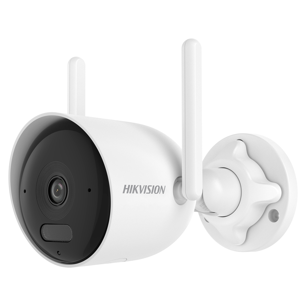 HIKVISION DS-2CFW04(2.8mm) - Cámara bullet IP gama Wi-Fi - Resolución 4 Mpx (2560x1440) - Lente fija 2.8 mm | Detección de movimiento 2.0 - Wi-Fi IEEE802.11b/g/n | Luz Híbrida hasta 30 m - Micrófono y altavoz integrados - Grado de protección IP66 - imagen 1