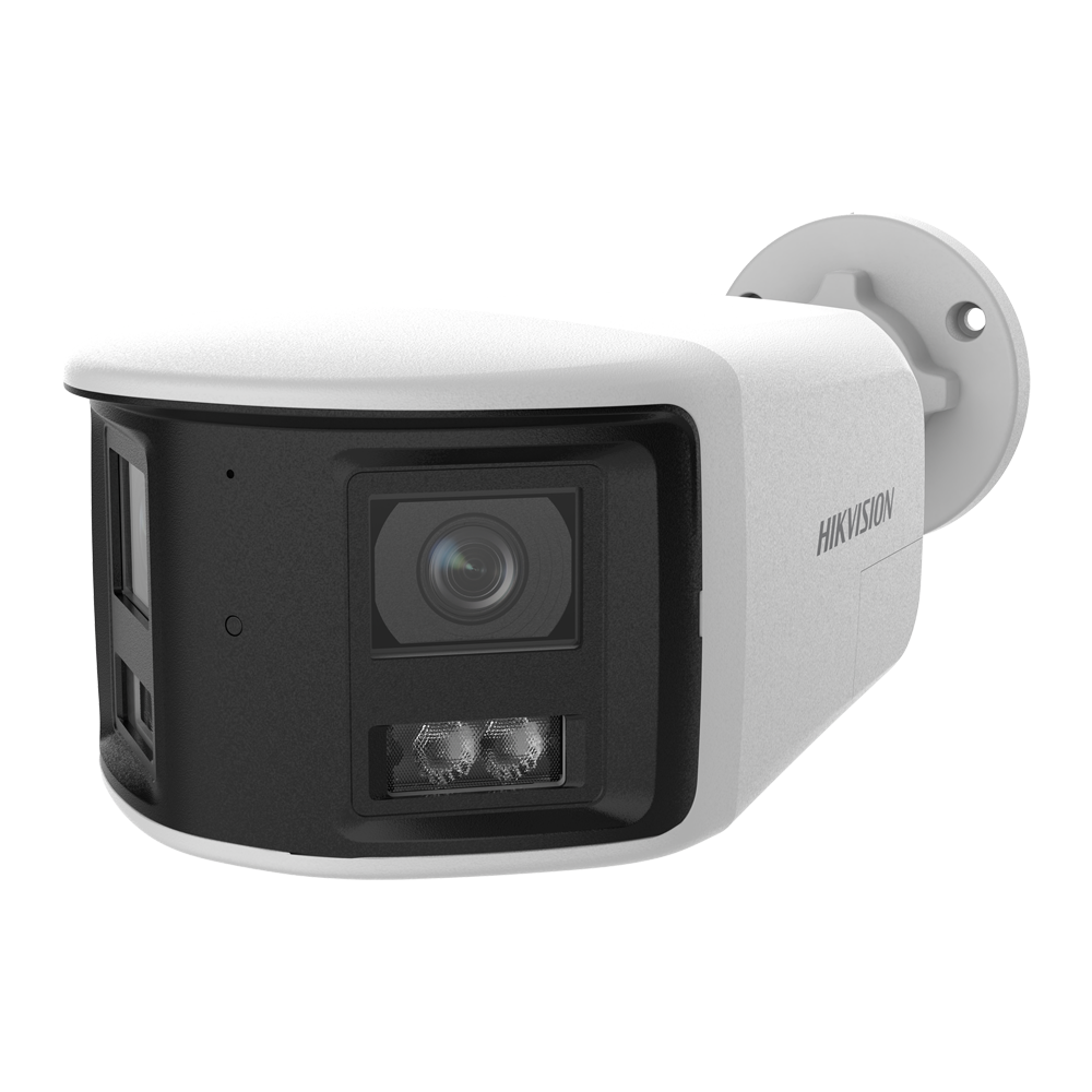 HIKVISION DS-2CFW06-P(2.8mm) - Cámara bullet 180º IP gama Value - Resolución 6 Mpx (3632x1632) - Lente fija 2.8 mm | Detección de movimiento 2.0 - Wi-Fi IEEE802.11b/g/n | Luz Híbrida hasta 30 m - Micrófono y altavoz integrados | 120 dB WDR - Grado de prot - imagen 1