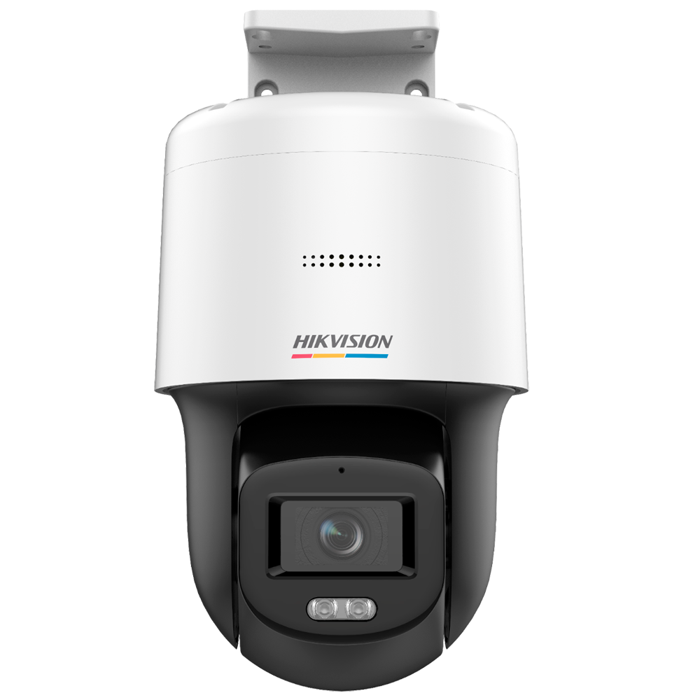 HIKVISION DS-2DE2C400SCG-E(F0) - Domo Motorizado IP Hikvision - Gama Value | microSD 256 GB - 4 MP | Lente 2.8 mm | Pan &amp; Tilt - Luz blanca 30 m | DWDR | ColorVu - PoE | IP66 | Micrófono y altavoz integrados - WEB, Software CMS, Smartphone y NVR