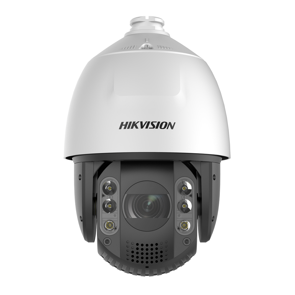 HIKVISION DS-2DE7A825IW-AEB(T5) - Hikvision - Cámara motorizada IP gama PRO - Resolución máxima 8 Megapixel - Lente 5.9~147.5 mm (25X) | Audio | Alarmas - IR 200 m | Powered by DarkFighter | IP66, IK10 - AcuSense | Sirena y luz disuasoria | Hi-PoE