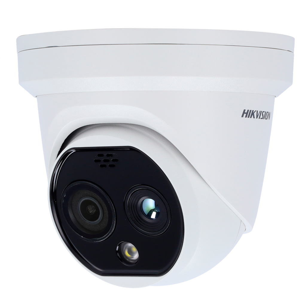 HIKVISION DS-2TD1217-2/QA - Cámara térmica Dual IP Hikvision Gama PRO - Sensor térmico 160x120 VOx | Lente 1.8 mm - Sensor óptico 1/2.7” 4 Mpx | Lente 2 mm - Sensibilidad térmica ≤ 40mK - Audio | Alarmas | MicroSD | IP67 - Rango medición temp -20~150ºC /