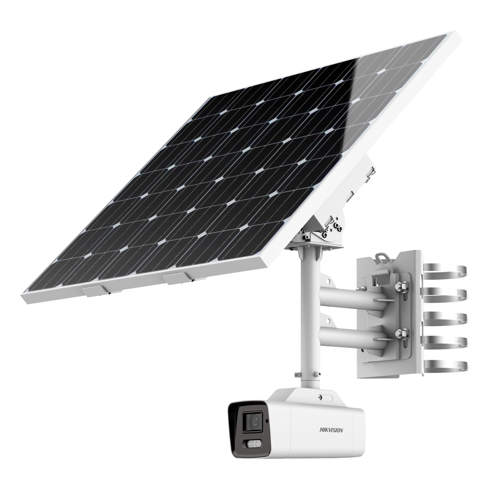 HIKVISION DS-2XS6A46G1/P-IZS/C36S80(8-32mm) - Cámara IP Solar Bullet 4G SOLUTIONS - Resolución 4 Mpx (2560x1440) - Lente varifocal 8~32 mm | IR 50 m - Alarmas | Audio | MicroSD | IP66 - Incluye panel solar 80 W | Batería de litio - ANPR, detección de tráf