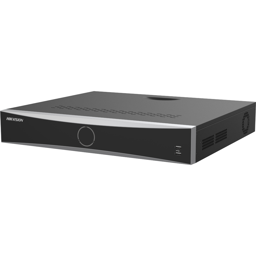 HIKVISION DS-7716NXI-K4/Vpro - Hikvision grabador NVR 16 CH IP gama PRO - Resolución máxima 12 Mpx - AcuSearch | AcuSense | Reconocimiento facial - AcuSeek, búsqueda basada en texto hasta en 16CH - Audio | Alarmas | 4 HDD - Ancho de banda 160 Mbps