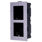 HIKVISION DS-KD-ACF2 - Panel frontal y caja de registro encastrada - Hasta 2 módulos - Específica para videoporteros Hikvision - Compatible con módulos Hikvision - Caja fabricado en plástico - Panel fabricado en aluminio de aviación - imagen 1
