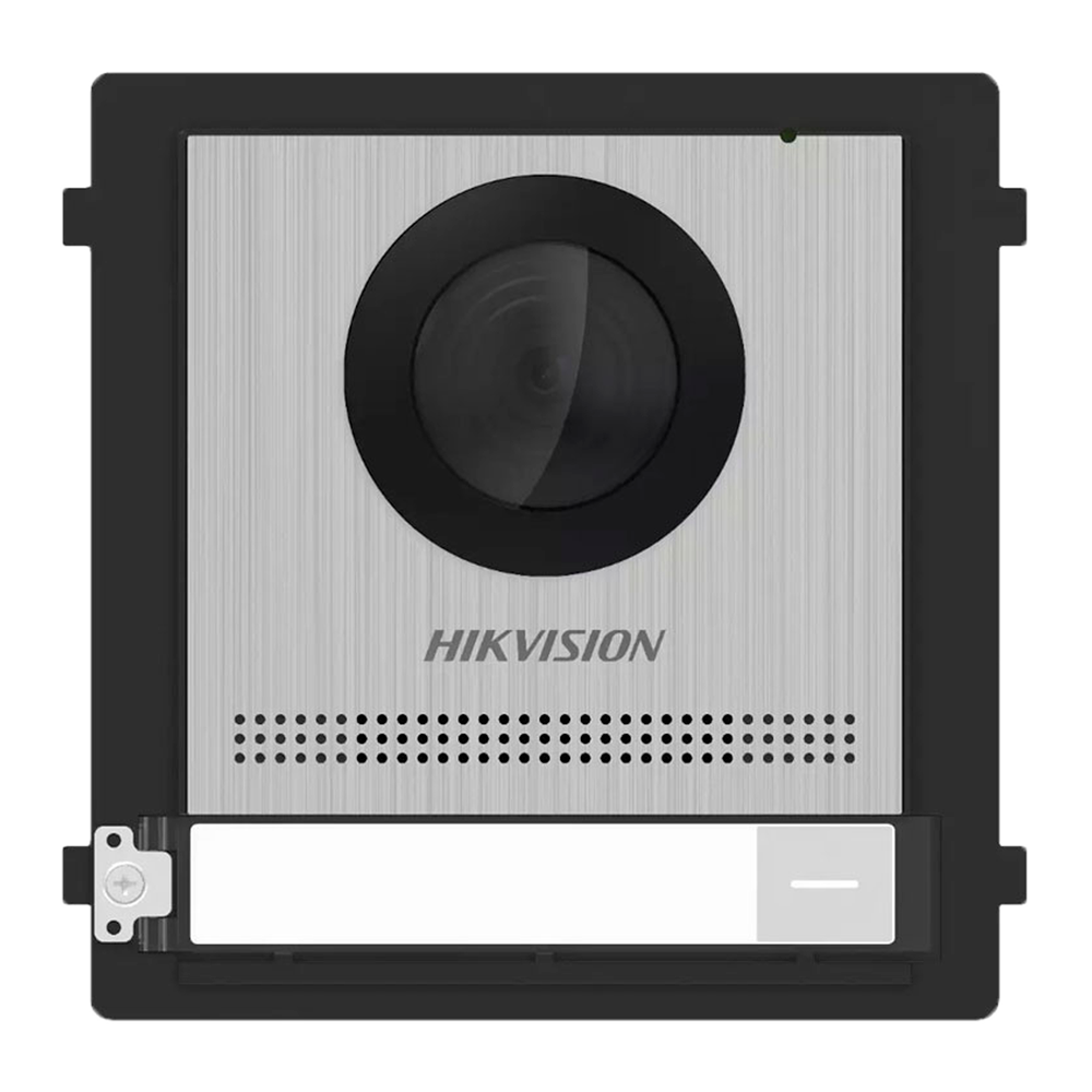 HIKVISION DS-KD8003-IME1(B)/S - Videoportero IP de acero inoxidable - Cámara 2 Mpx - Audio bidireccional - App móvil a través de monitor - Apto para exterior IP65 - Montaje modular | PoE y salida DC12V