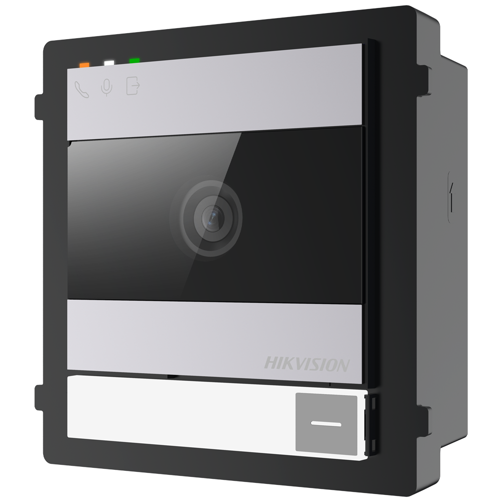 HIKVISION DS-KD8005-IME1 - Videoportero IP - Cámara 5 Mpx - Audio bidireccional - App móvil a través de monitor - Apto para exterior IP65 | IK08 - Montaje modular | PoE y salida DC12V