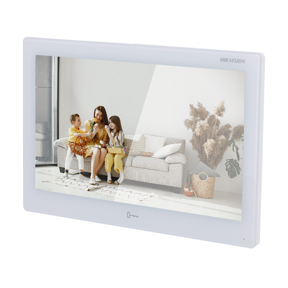 HIKVISION DS-KH9510-WTE1(B) - Monitor para videoportero Android - Pantalla táctil TFT 10" - Audio bidireccional - TCP/IP, WiFi y SIP | 1 salida de relé - Instalación de 2 aplicaciones Android - Montaje en superficie - imagen 1