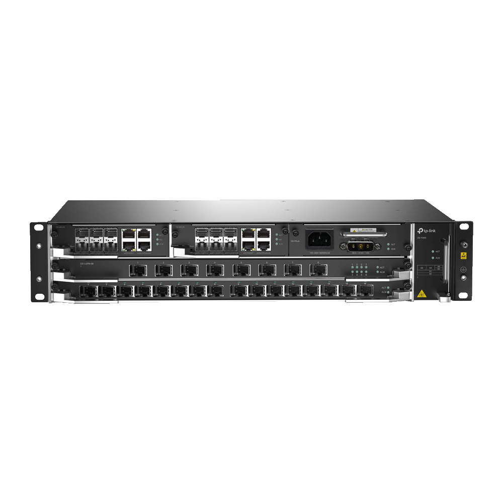 Imagen de TP-Link Chasis OLT DS-P8000-X2 32 Puertos GPON Escalabilidad Alta