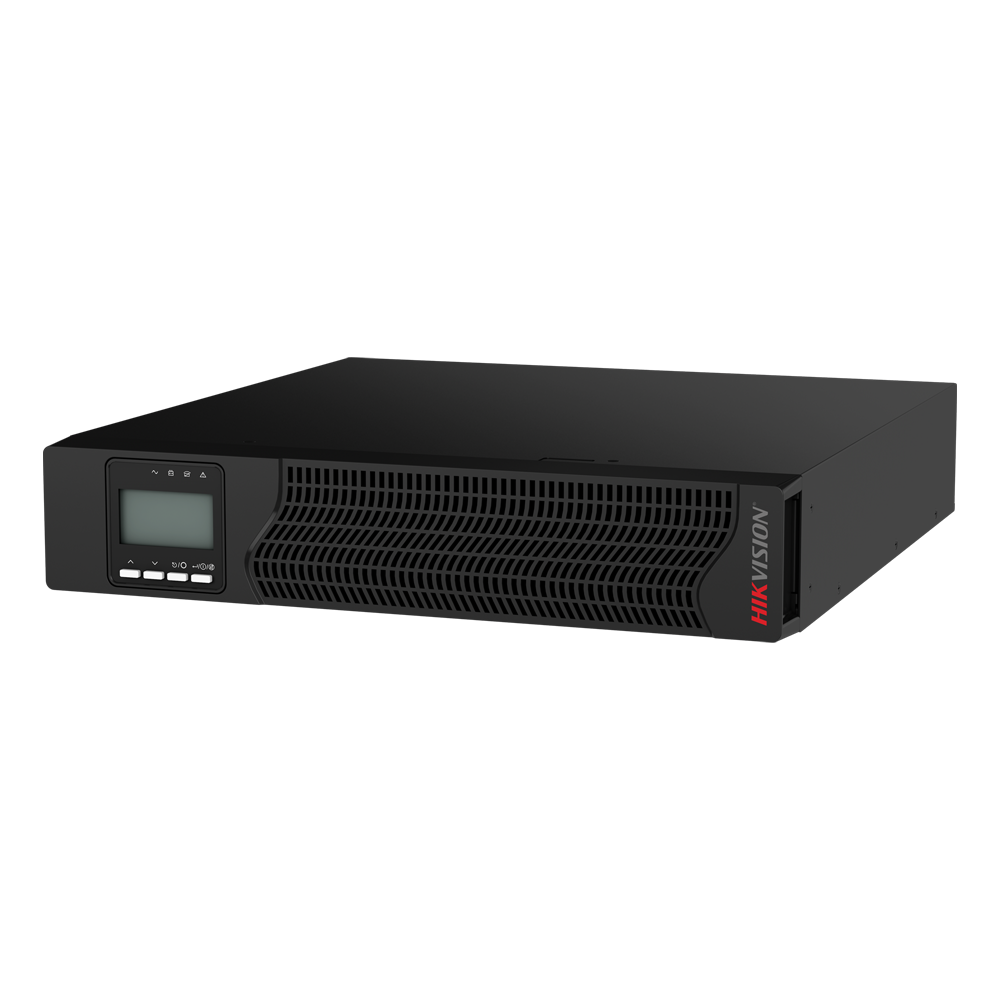HIKVISION DS-UPS02K48-R/TJS/IEC - SAI online doble conversión - Potencia 2000VA / 1800W - Entrada AC 176~264V / Salida AC 208~240V - 8 salidas SAI/UPS protegidas IEC - Tiempo de recarga 4h - 4 baterías de plomo-ácido selladas (incluidas)