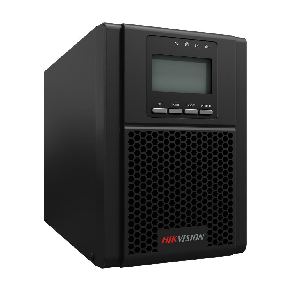 HIKVISION DS-UPS03K72-R/TS/IEC - SAI online doble conversión - Potencia 3000VA / 2700W - Entrada AC 176~264V / Salida AC 208~240V - 8 salidas SAI/UPS protegidas IEC - Tiempo de recarga 4h - 6 baterías de plomo-ácido selladas (incluidas)