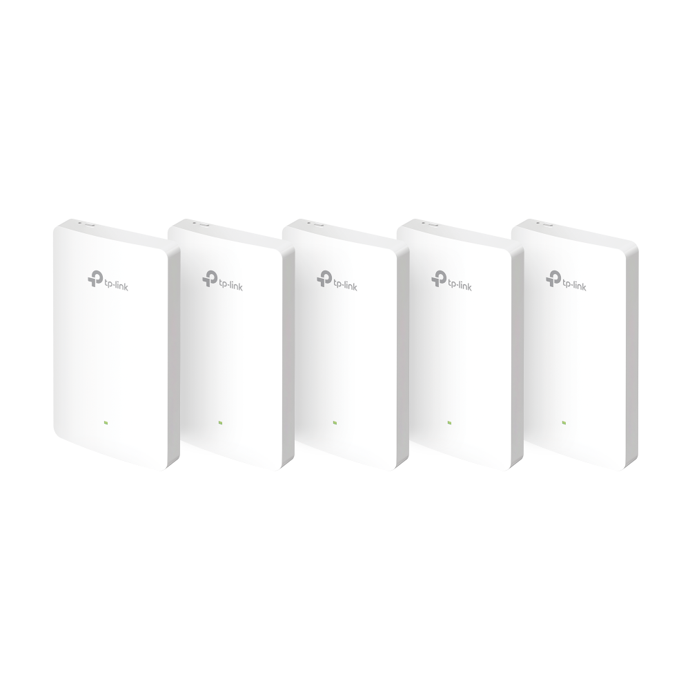 Imagen de TP-Link Punto de Acceso Wi-Fi 6 EAP615-Wall(5-pack) AX1800 Montaje en Pared PoE