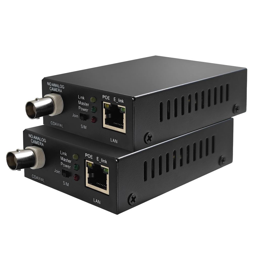 MARCA BLANCA EOC-500-POC-POE - Extensor de IP por cable coaxial | PoE - Pasivo - Emisor y receptor - Permite transmitir 1 canal IP - Distancia máxima 500 - Ancho de banda hasta 100 Mbps - imagen 1
