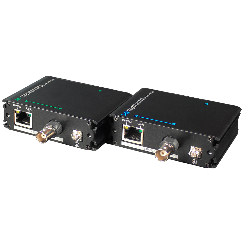 MARCA BLANCA EOC-500-POE - Extensor de IP por cable coaxial | PoE - Pasivo - Emisor y receptor - Permite transmitir 1 canal IP - Distancia máxima 500 - Ancho de banda hasta 100 Mbps - imagen 1