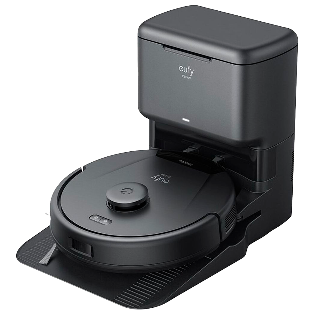 EUFY-CLEAN-ROBOVAC-L60-HYBRID-SES - Robot aspirador y trapeador Eufy by Anker - Potencia máxima de 5000 Pa - Capacidad depósito Polvo 350 ml y agua 280 ml - Tecnología BoostIQ™️ / Navegación láser iPath - Mapas Varios Pisos - Compatible con Amazon Alexa y - imagen 1