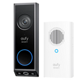 EUFY-DOORBELL-E340-KIT - Kit de Timbre Wifi doble cámara Eufy by Anker - Resolución 2K - Detección de paquetes y reconocimiento facial - Hasta 120 días de bateria - Almacenamiento integrado 16 GB - Apta para exterior IP65 - imagen 1