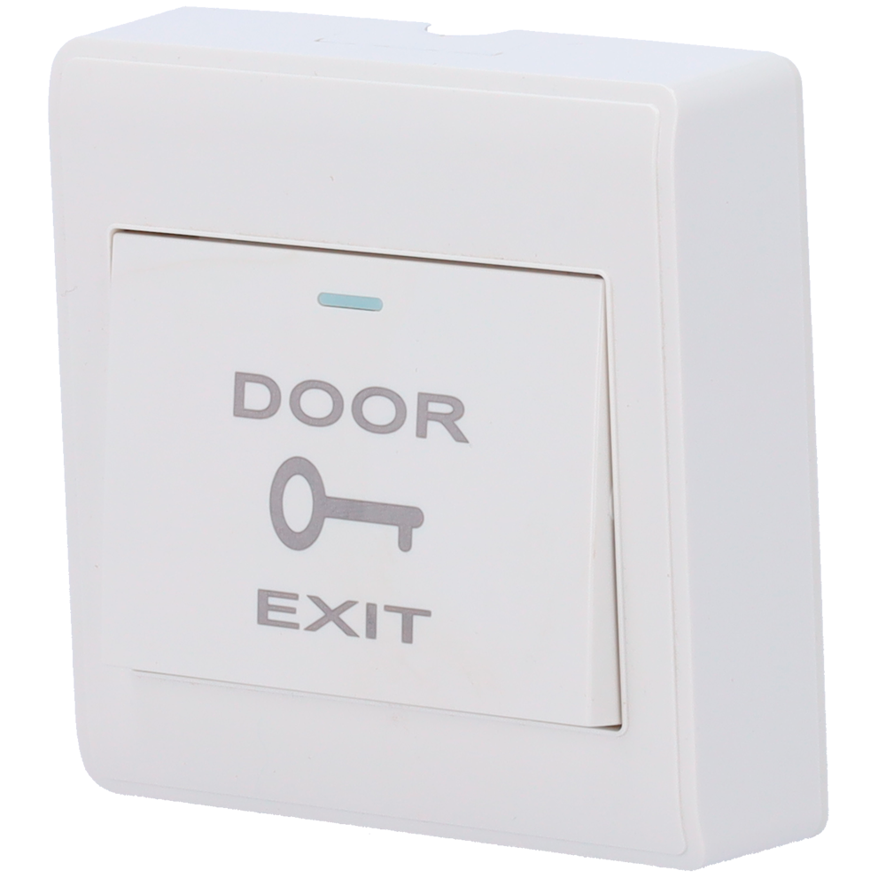 MARCA BLANCA EXITBUTTON301 - Pulsador de liberación de puerta - Uso profesional - Testado 500.000 usos - NO/COM | Superficie - Medidas 86 (Al) x 86 (An) x 25 (Fo) mm - Fabricado en plástico - imagen 1