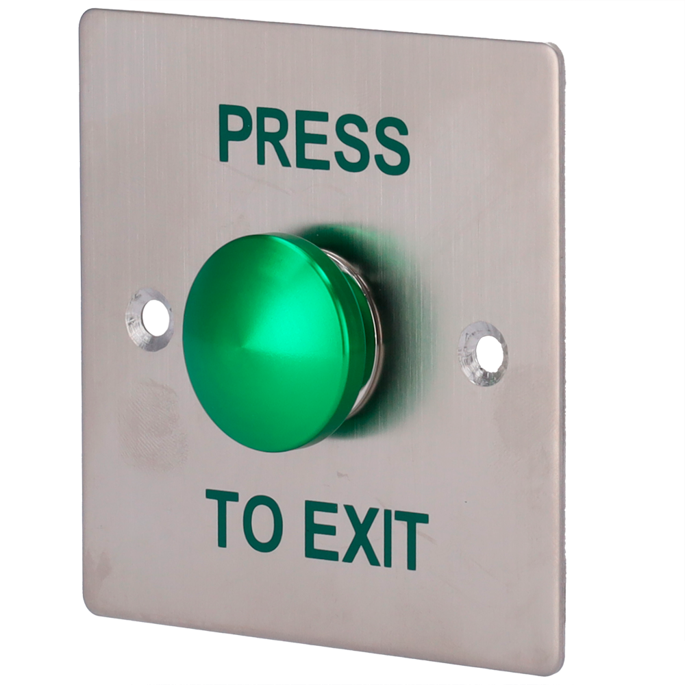 SAFIRE EXITBUTTON305 - Pulsador de liberación de puerta - Tipo semiesfera - Testado 500.000 usos - NO/COM | Empotrado o superficie - Medidas 86 (Al) x 86 (An) x 23 (Fo) mm - Fabricado en acero inoxidable - imagen 1