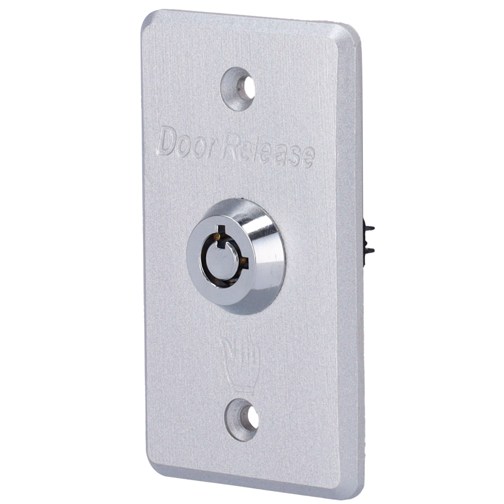SAFIRE EXITBUTTON307-SLIM - Pulsador con llave - Uso profesional - Testado 500.000 usos - NO/NC/COM | Empotrado o superficie - Medidas 86 (Al) x 50 (An) x 29 (Fo) mm - Fabricado en acero inoxidable - imagen 1