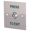 SAFIRE EXITBUTTON307 - Pulsador con llave - Uso profesional - Testado 500.000 usos - NO/NC/COM | Empotrado o superficie - Medidas 86 (Al) x 86 (An) x 29 (Fo) mm - Fabricado en acero inoxidable - imagen 1