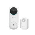 EZVIZ EZ-DB2C-KIT - Videotimbre WiFi IP Ezviz - Cámara 2Mpx / Visión 160º - Audio / Timbre interior incluido - Detección PIR de humanos - Monitorización a través de app - App Ezviz y conexión P2P - imagen 1
