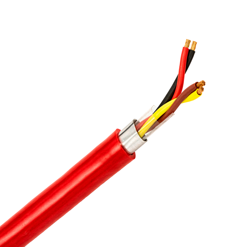 MARCA BLANCA FC2X15-100-C - Bobina de cable trenzado apantallado - Rollo de 100 metros - Conductor cobre 2x2x1.5mm2 - CPR: B2ca, -s1a,d0,a1 - Libre de halógenos -
