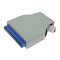 MARCA BLANCA FIBERBOX-DIN-12-SC-UPC - Caja de distribución de fibra para carril DIN - Incluye 12 adaptadores SC simplex preinstalados - Pulido UPC para baja pérdida de señal óptica - Bandeja de empalme interna integrada - Se suministra vacía, sin pigtails - imagen 1