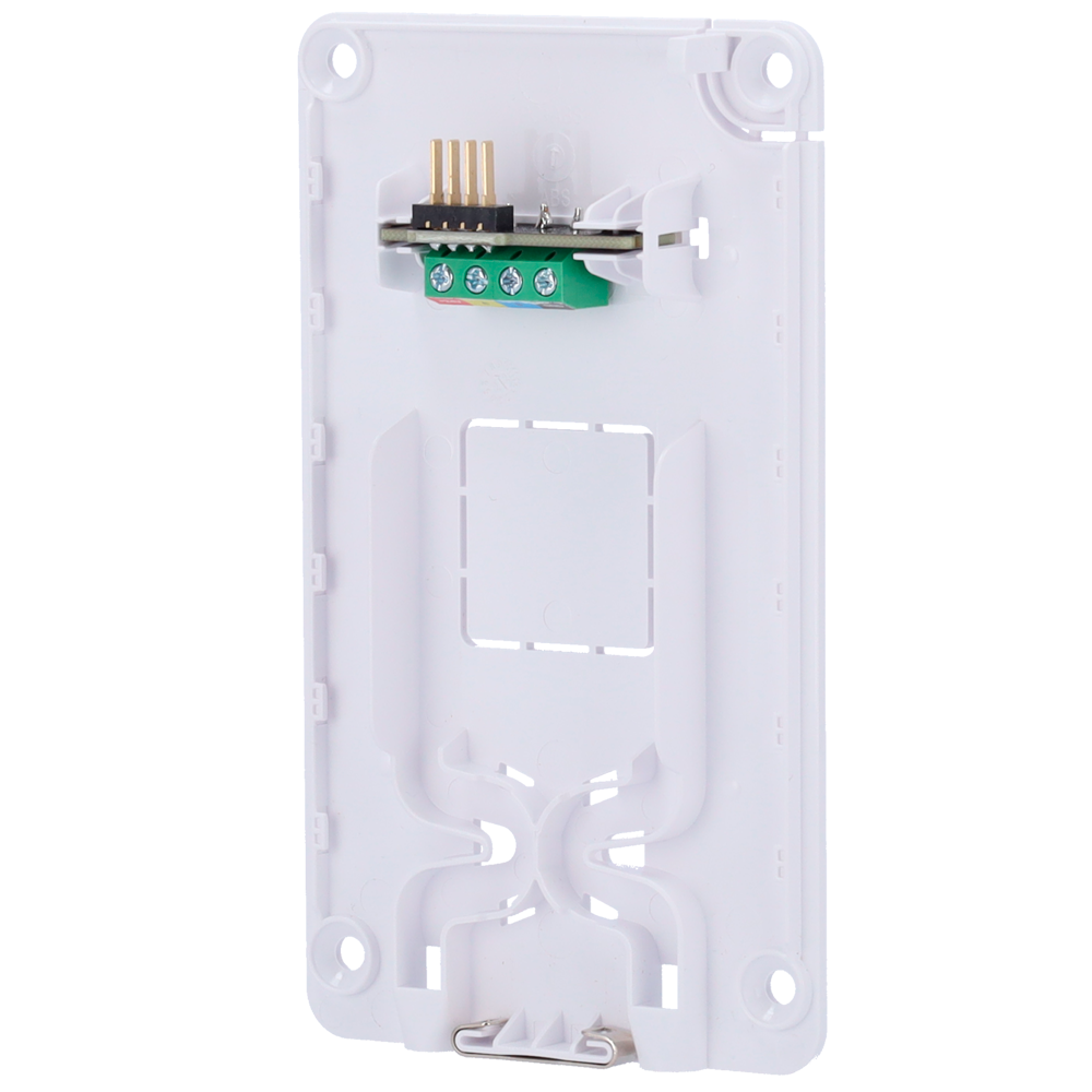 AJAX FIBRA-BRACKETKP-W - Soporte para teclado cableado - Compatible con FIBRA-KEYPAD-W - Incluye terminales de conexión - Instalación sencilla - Plástico ABS - Color blanco - imagen 1