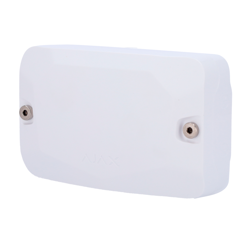AJAX FIBRA-CASE-A106-W - Carcasa - Certificado NFA2P y Grado 3 - Espacio para un módulo Fibra - Compatible con los dispositivos Fibra: - LineProtect, LineSplit y MultiRelay - Nivel de burbuja preinstalado - Protección antisabotaje disponible - imagen 1
