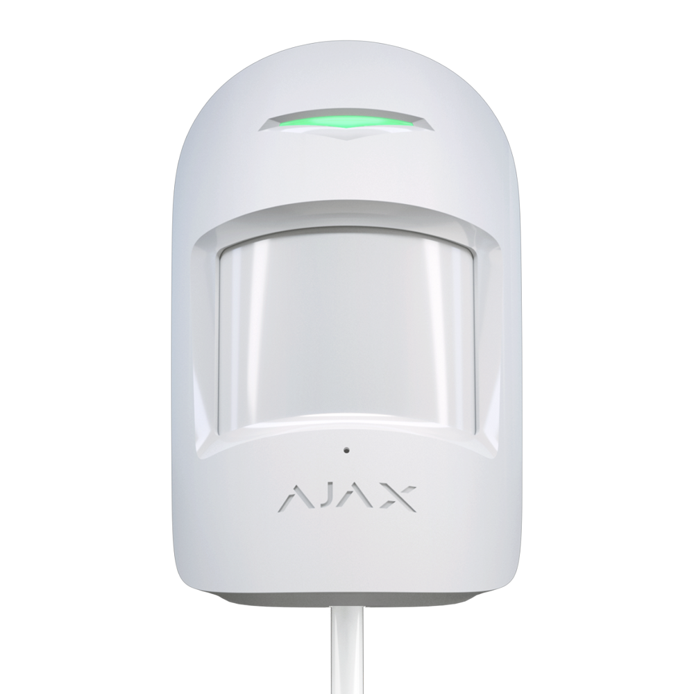 AJAX FIBRA-COMBIPROTECT-W - Detector PIR y rotura de cristal - Grado 2 - Protocolo Fibra - Antimascotas - Sensibilidad ajustable - Rango de detección PIR 12 m - Rango de detección rotura de cristal 9 m - imagen 1